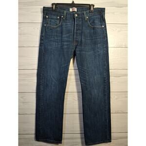 Mens Levi 501 Button Fly Jeans size 34x30